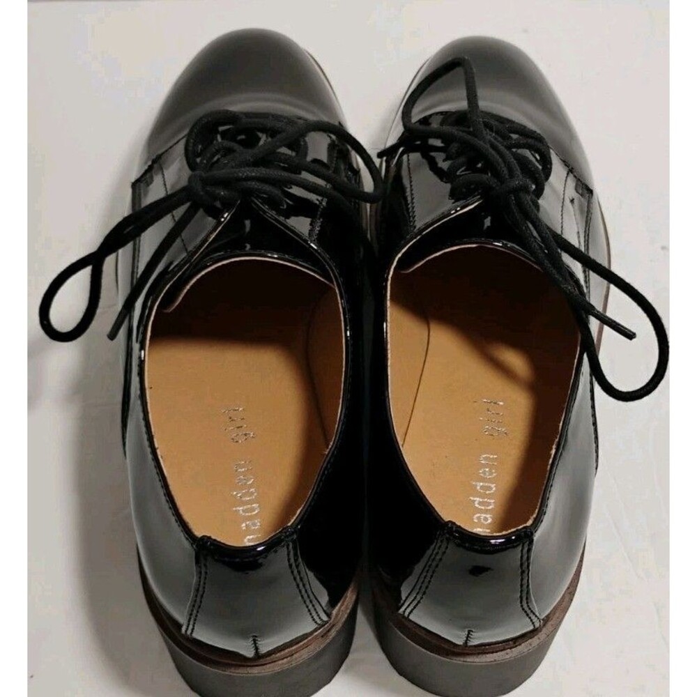 Madden Girl Written Shoes Womens 8M Black Patent Leather Platform - Picture 8 of 13
